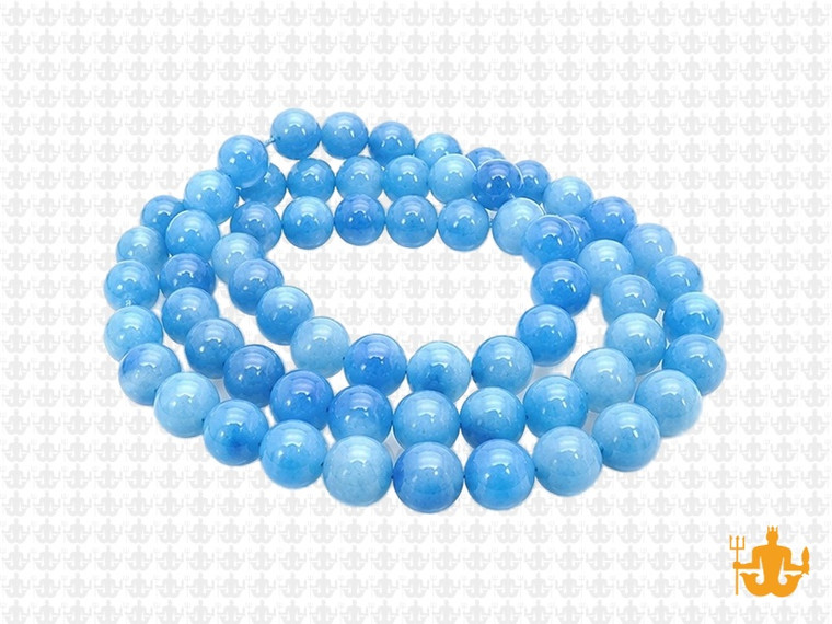 6mm Larimar Jade Round Beads 15.5" dyed [6b5i]