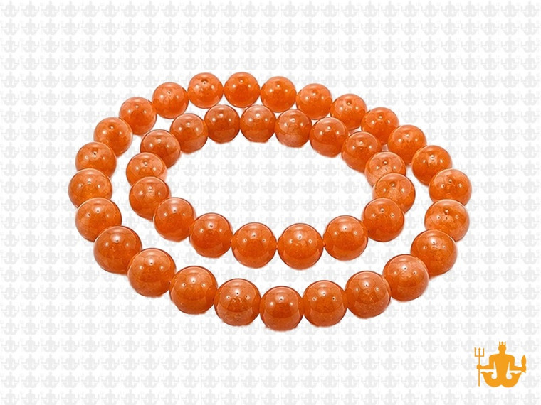 6mm Apricot Jade Round Beads 15.5" natural [6c59]