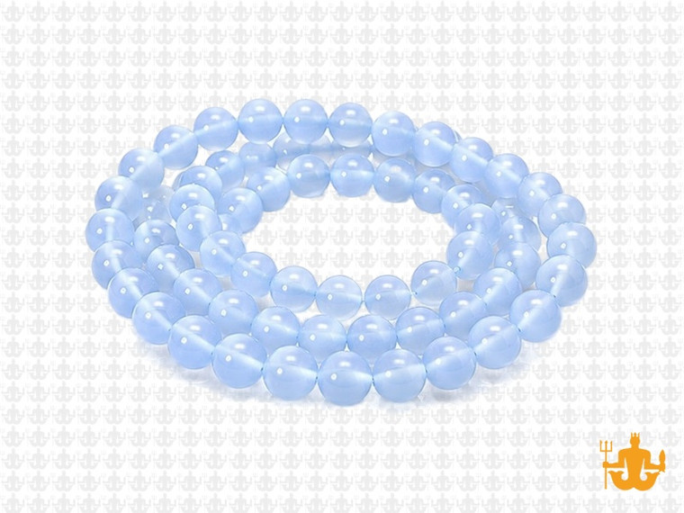 6mm Chalcedony Round Beads 15.5" synthetic [6a65]
