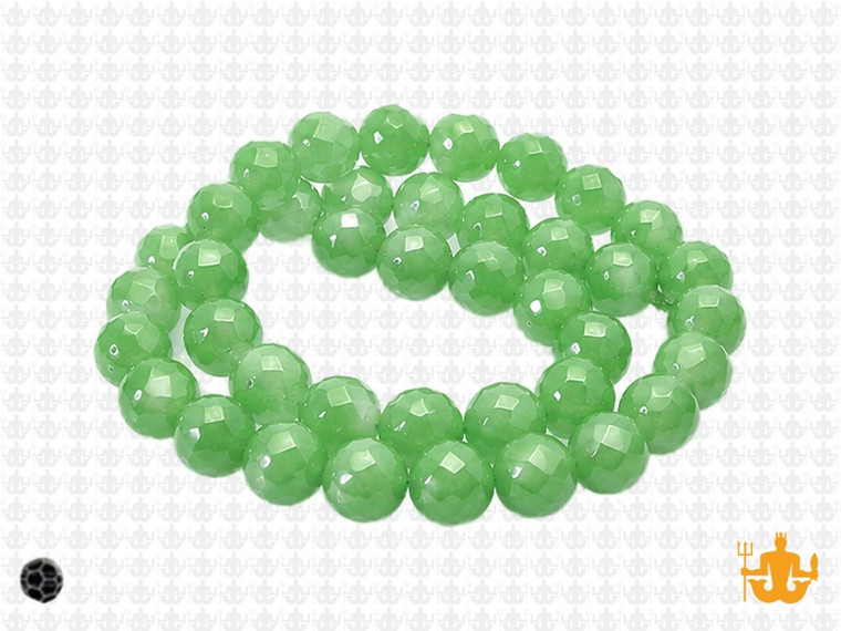 8mm Green Opal Quartz Round Beads 15.5" synthetic [uc8b3]
