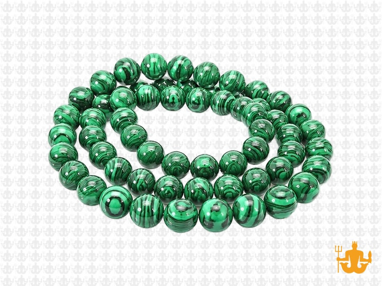 6mm Green Malachite Round Beads 15.5" synthetic [6r37]