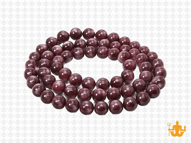 6mm Plum Jade Round Beads 15.5" natural [6b66]