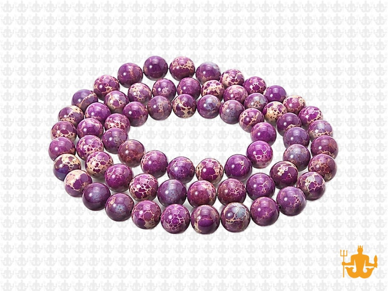 6mm Purple Sea Sediment Round Beads 15.5" dyed [6r55p]