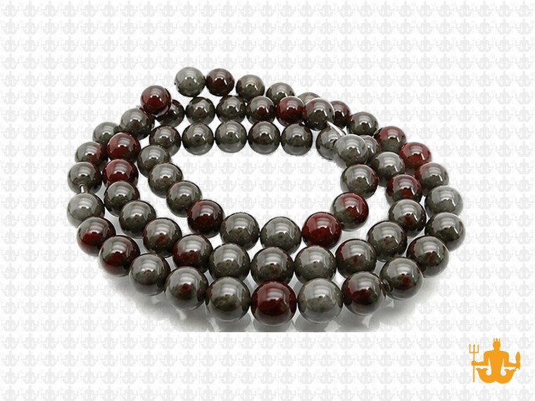 6mm Africa Blood Agate Round Beads 15.5" natural [6r71]