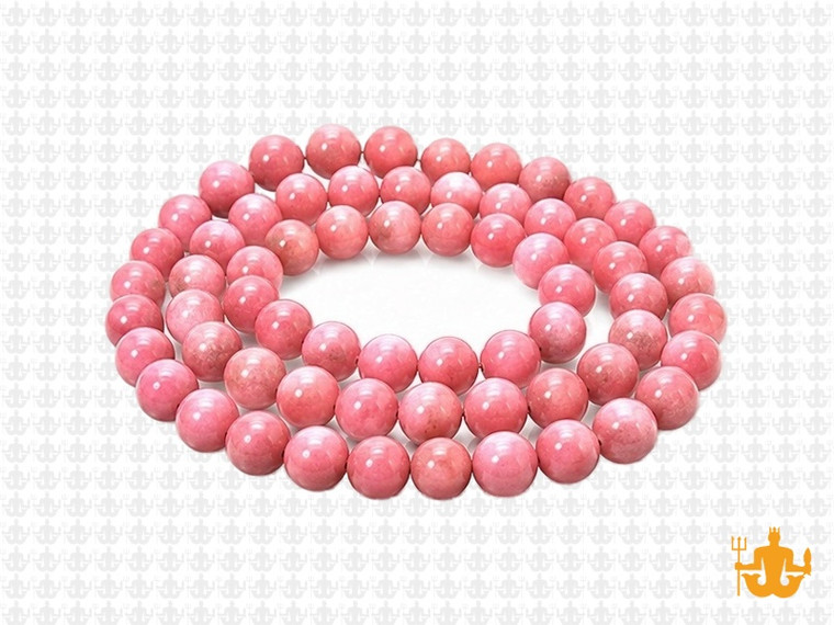 6mm Pink Rhodonite Round Beads 15.5" natural [6r15]