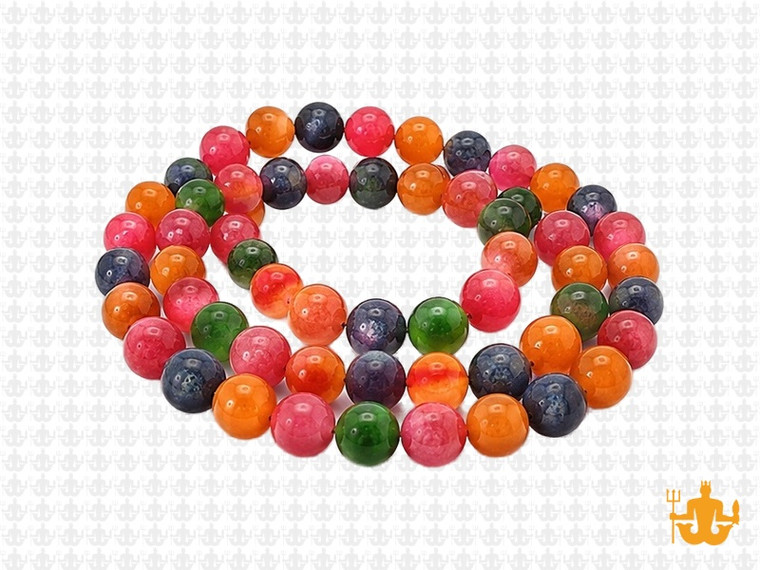 6mm Mix Agate Round Beads 15.5" dyed [6r67]
