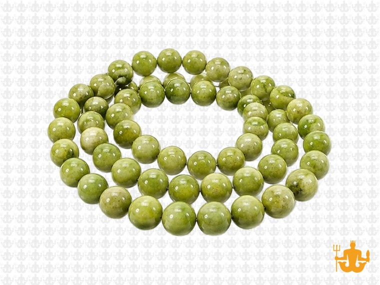 6mm Peridot Sesame Agate Round Beads 15.5" dyed [6g4n]
