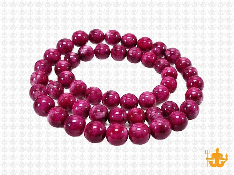6mm Purple Sesame Agate Round Beads 15.5" dyed [6g4p]