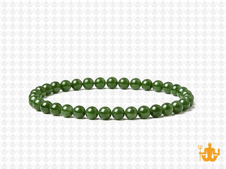 4mm BC Color Jade Elastic Bracelet 7.5" dyed [b1c48]