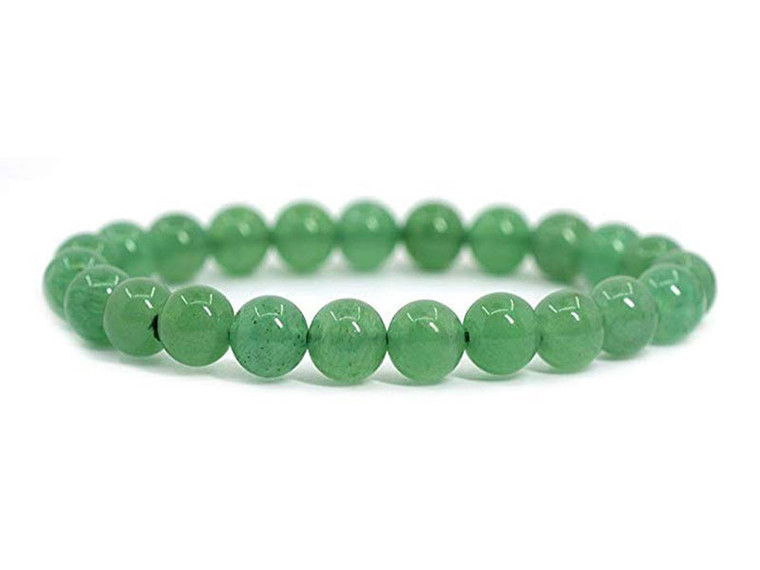 4mm Green Aventurine Elastic Bracelet 7.5" natural [b1b15]