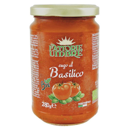 Sauce tomate et basilic BIO Fattorie Umbre - 280 gr Nature Italienne