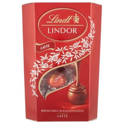 Boite chocolat au lait LINDT Lindor  - 200 gr - petits chocolats