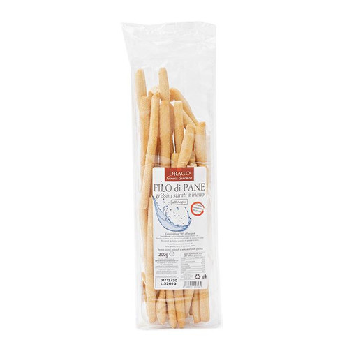 Gressins à l'eau étirés à la main "Filo di Pane" Drago - 200 gr Excellence de la Ligurie