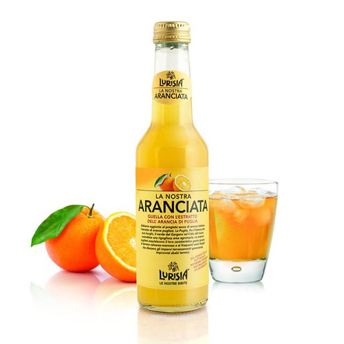 Boisson rafraichissante Soda à l'orange douce de Lurisia - 25 cl Oranges fines des Pouilles