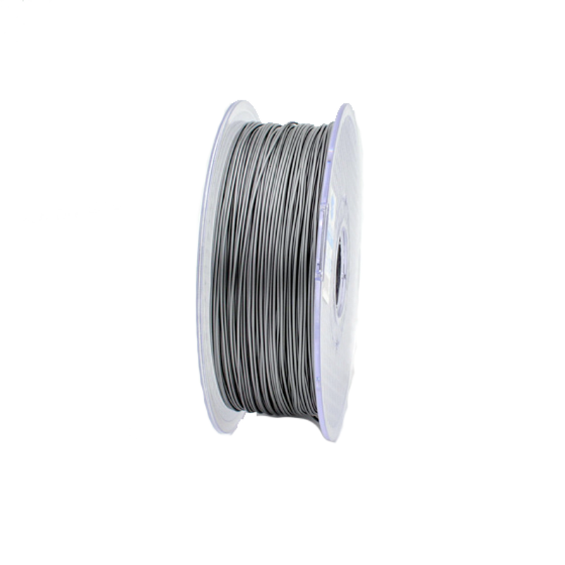 A 1kg roll of silver petg. A 1kg roll of silver petg.