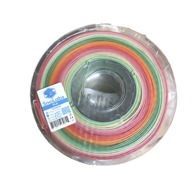 A lateral view of our gradient filaments.