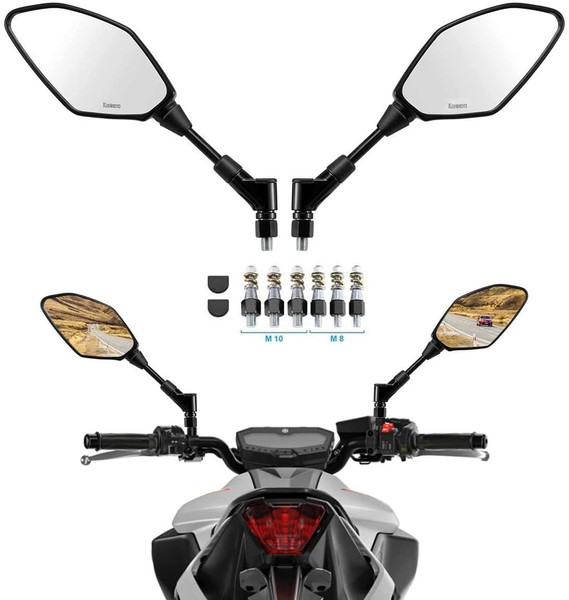 ATV Rear View Side Mirrors by Kemimoto