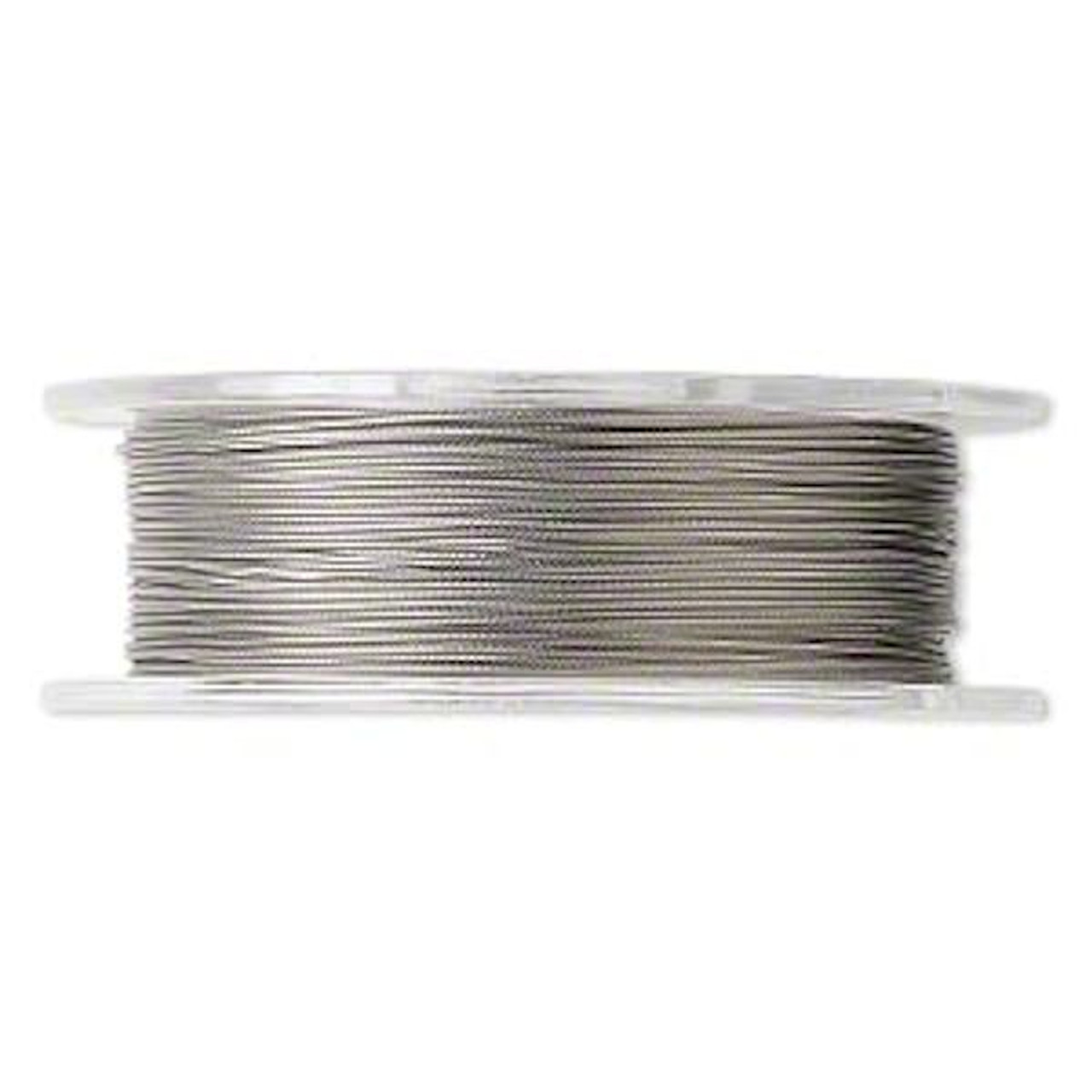 Beading Wire, 30 Foot Spool Clear 0.018 Diameter 7 Strand Tiger
