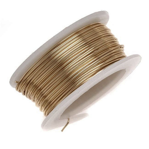 6 Yards Artistic Wire Tarnish Resistant 20 Gauge BRASS Copper Colored Wrap Wire