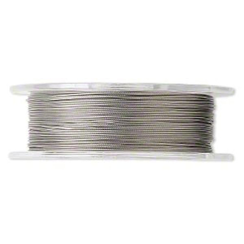 Beading Wire, 100 Foot Spool 7 Strand Clear 0.018-Inch Tiger Tail Beading Wire