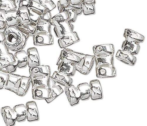 10 Sterling Silver 5x3mm Crimp Tube Beads with 1-1.3mm Inside Diameter