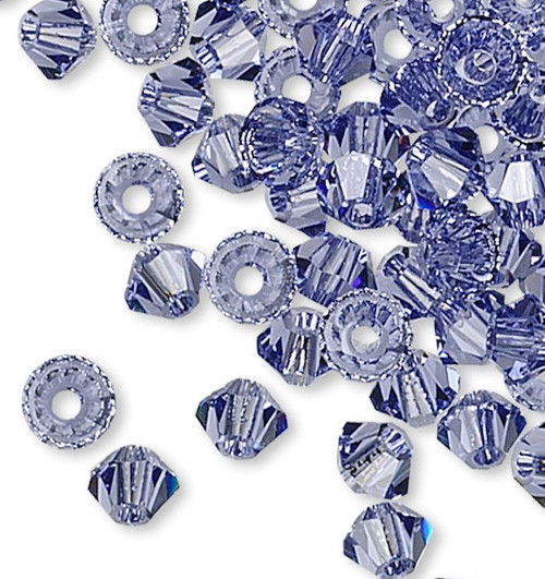 144 Tanzanite 3mm Xilion Bicone Swarovski Crystal Beads (5328)