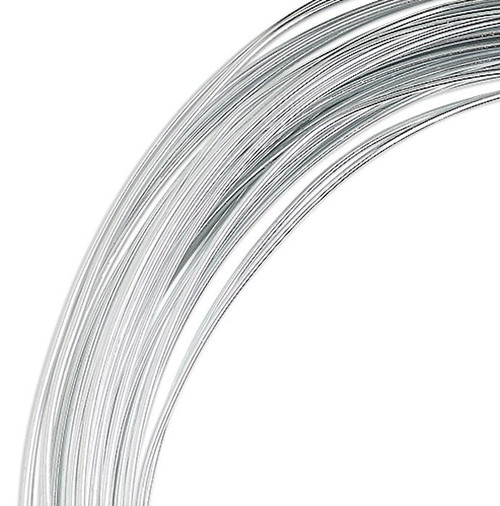 45 Feet Anodized Aluminum Silver 20 Gauge 0.8mm Round Wire for Wrapping