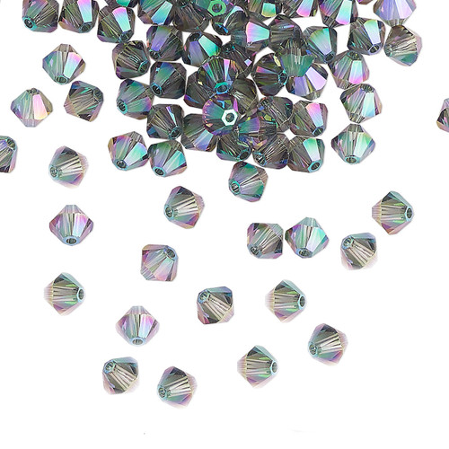 Bead, 48 Swarovski Paradise Shine 2X Xilion Crystal 4mm Bicone Beads (5328)