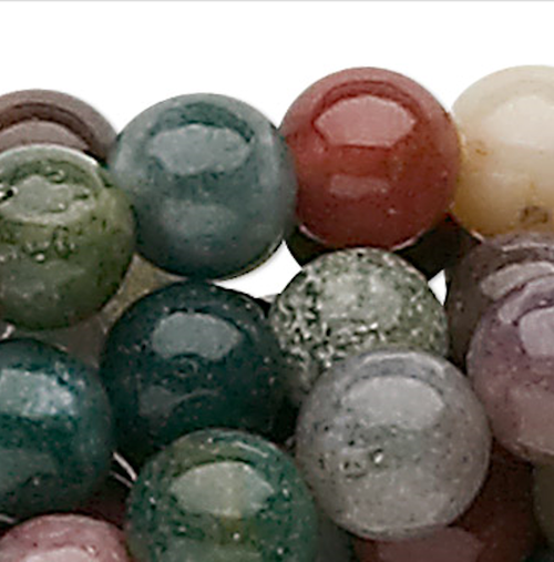 1 Strand(67) Natural Fancy Jasper 6mm Round Beads with 0.5-1.5mm Hole