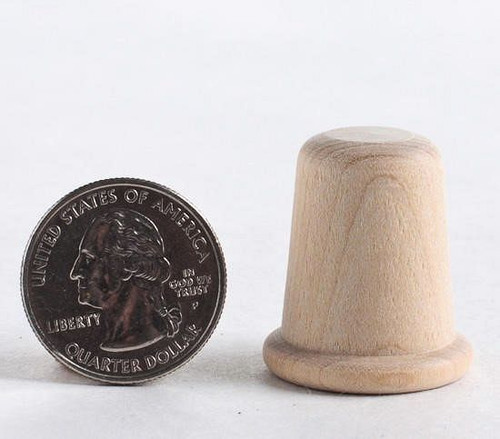 10 Unfinished Hard Wooden 1-1/8" Thimbles Ready to Paint Or Decorate *
