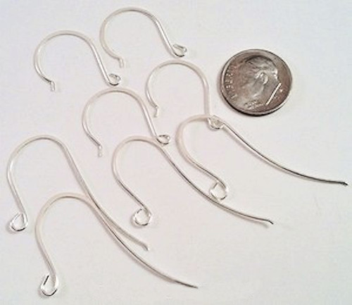 36 Pair Silver Finished Pewter Earrings ~ Flat Fishhook & French Hoop Mix*