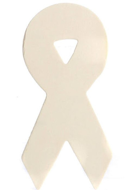 5 Large 5-3/4" x 2-3/4" Wooden  Awareness Ribbons  Ready to Paint & Embellish