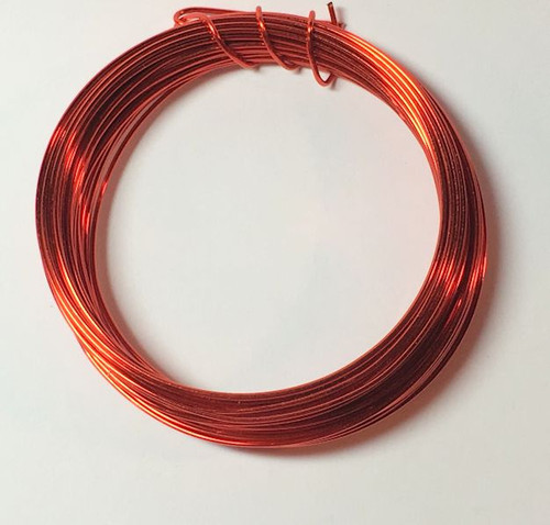 7 Feet Tarnish Resistant Orange 16 Gauge Wrapping Wire *