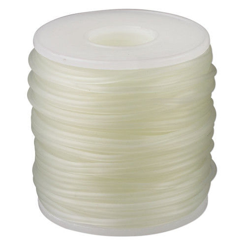 Solid Rubber Semi-Clear 2mm Beading Cord 82 Foot Spool