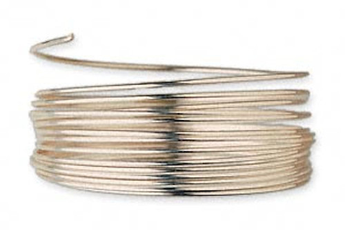 Wire, 12KT Gold Filled Half Hard 26 Gauge Round Wrapping Wire 5 Feet