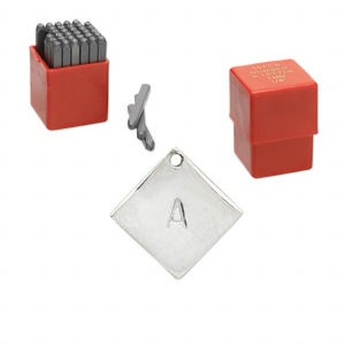 36 Piece Steel Upper Case 1/8" Alphabet & Numbers Stamp Punch Set