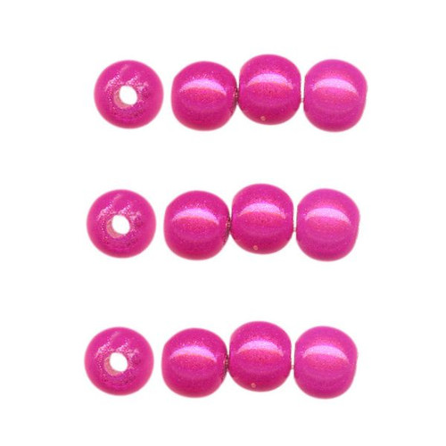 Bead, 100 Fabulous Hot Pink Acrylic 4mm Japanese MIRACLE Beads *