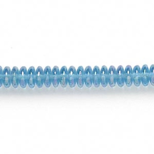 1 Strand(175) Rainbow Blue 6x2mm Rondelle Glass Beads with 0.6-0.8mm Hole *