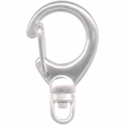 Clasp, 6 Silver Plated Auto Close 33x20mm Swivel Clip Teardrop Clasps *