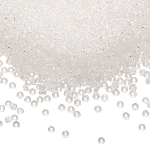 Seed Bead, Preciosa Czech Glass, #11 Rocaille, Transparent Clear 50g (6,500)