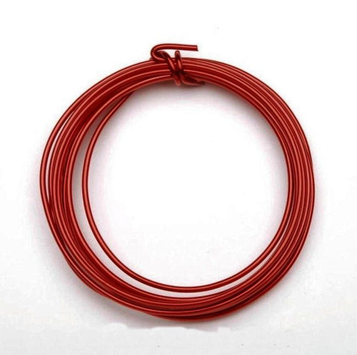 Wire, 3 yards RED Aluminum Wire for Wire Wrapping ~ 12 gauge  *