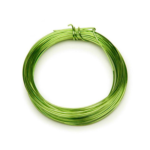 8 yards Tarnish Resistant Parrot Green Wire 20 gauge Wire Wrapping  *