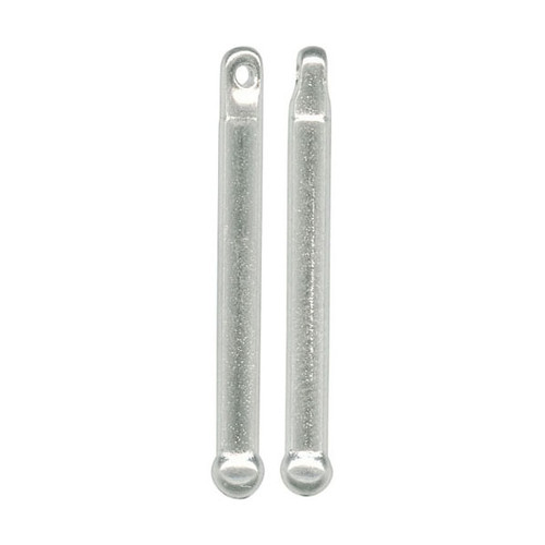 Drop, 2 Silver Plated Bead Bar Pins 1" Long Turn Beads into Pendants *