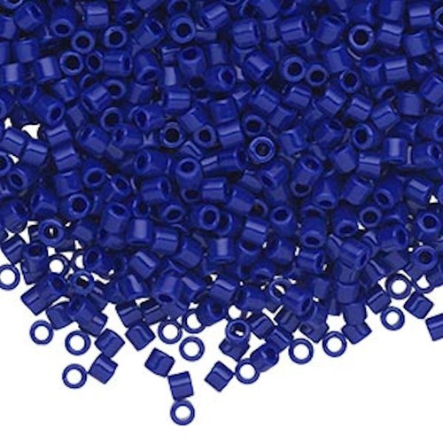 7.5 Grams Delica Beads ~ Opaque Cobalt Blue #8 Round ~ DBL726