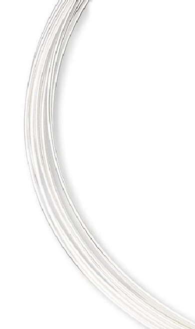 Memory Wire, Silver Plated Stainless Steel Necklace 30 Pre-Coiled Loops 1oz Pkg