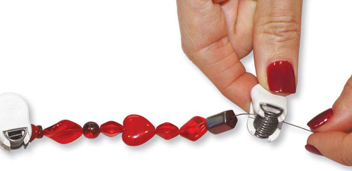 Clip, 8 Bead Bugs with Comfort Grips COMBO Package to Hold Beads in Place While Stringing!