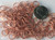 144 Fancy Twisted Copper Plated Brass 16 Gauge 8mm Round Jump Rings *