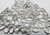 100 Silver Plated Brass 8x6mm OVAL 18 Gauge Jumprings with 6.2x4.1mm ID
