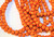 Bead, 1 Strand(50) Orange Acrylic 8mm Japanese Round MIRACLE Beads with 1.5-2mm Hole *