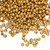 4,500 Acrylic MATTE Metallic Gold 3mm Round Beads *